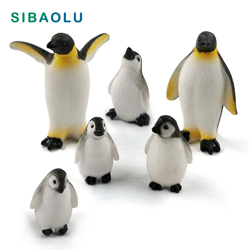 4pc Christmas Penguin Cow Pig Rabbit Squirrel Cat Seal Dog Animal Model Home Decor Miniature Fairy Garden Decoration Accessories