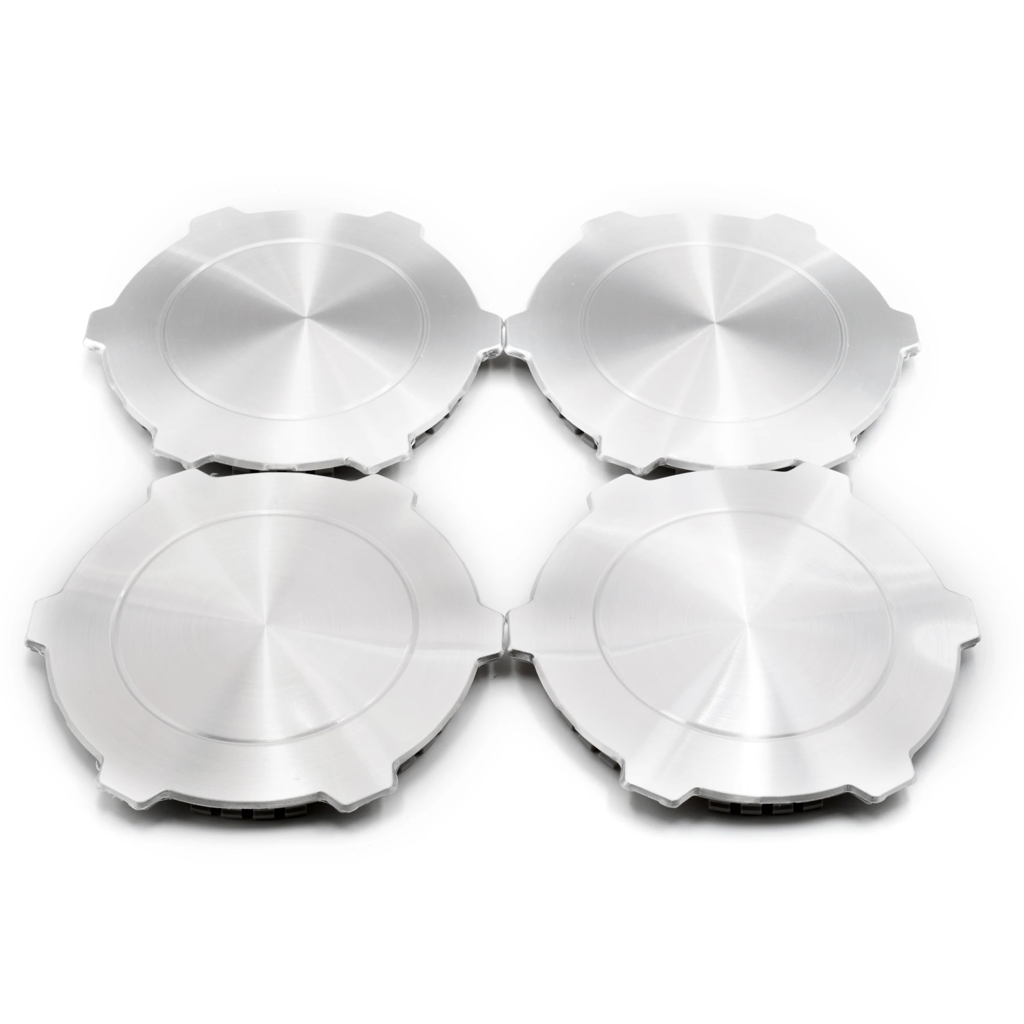 4pcs 220mm Wheel Center Caps Car Accessories For Rim Cover Auto Dust-proof Hubcap Modification Styling Silver