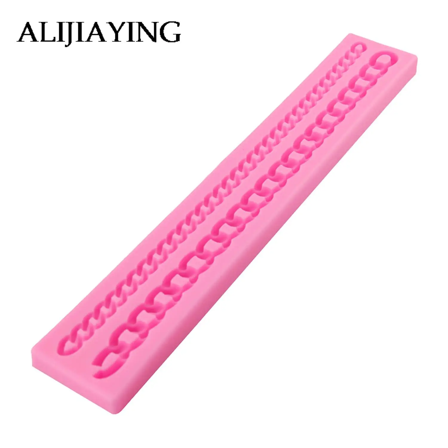 M0295  Long lace Bag Chain Shaped Silicone Mold Cake Decoration Fondant Cake 3D Mould  Silicone Mould DIY