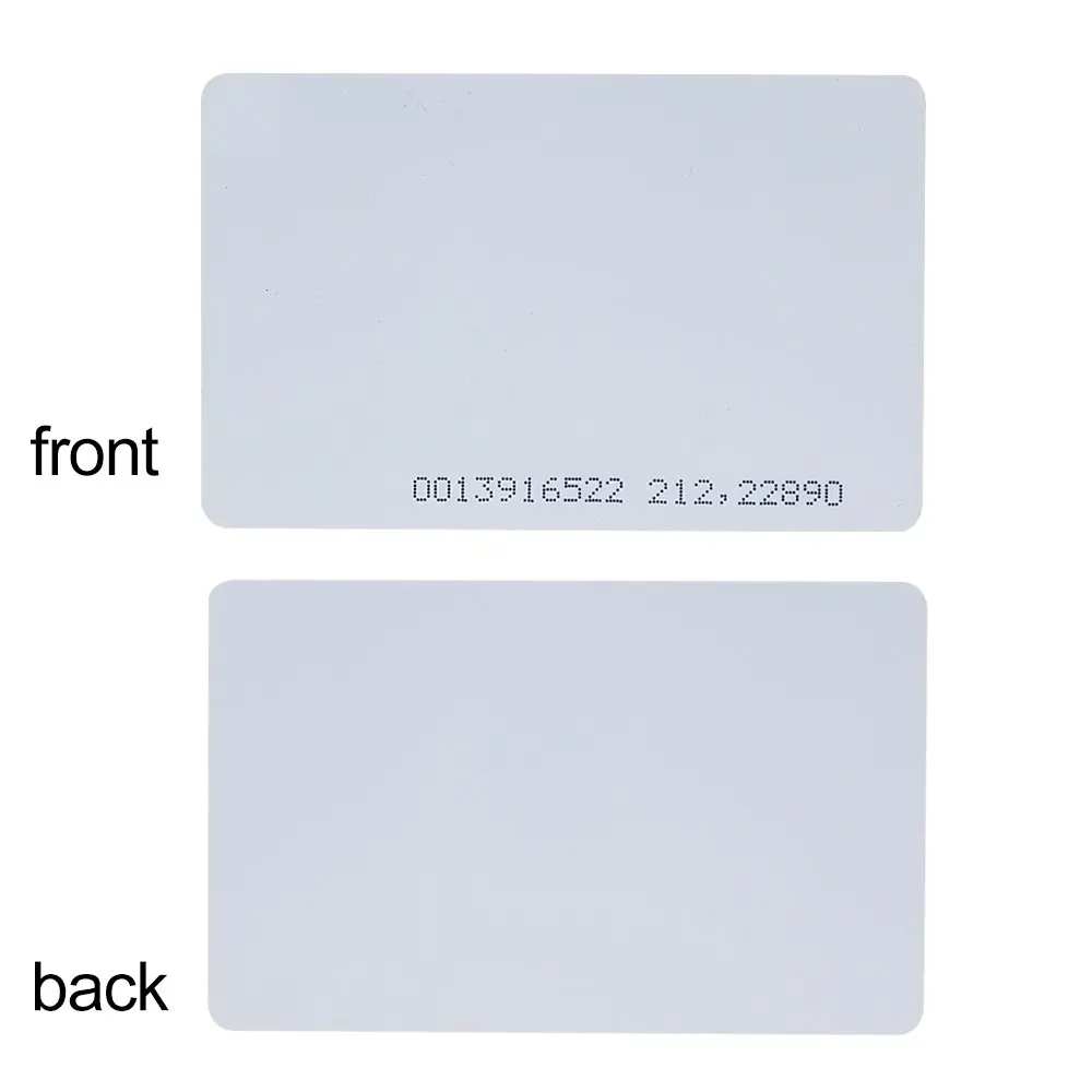 125KHz RFID Card TK4100 Proximity EM ID Card  White PVC With 64 bits for Door Entry Access Control Read Only 10 Pieces
