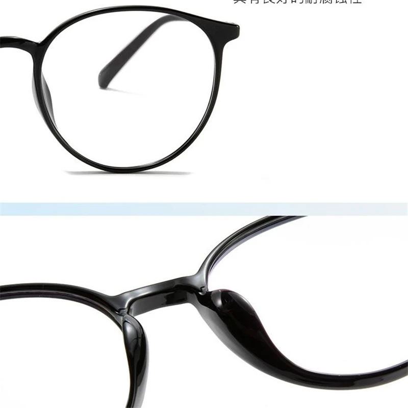 TR90 Frame Titanium Leg Round Prescription Spectacles Student Oversized Myopia Photochromic Eyeglasses Diopter -0.5 -0.75 To -6