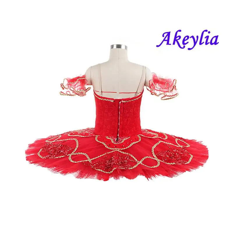 Girls Lilac fairy Doll Ballet Tutu professional red competition Stage Costumes dress female Ballet Pancake Tutu purple for Adult