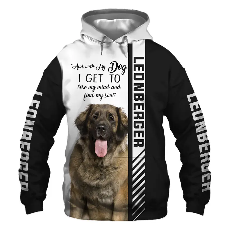 

Animal Leonberger Dog 3D Printed Jacket Men/women Harajuku Hoodie Unisex Casual Streetwear Sweatshirt Pullover Sudadera Hombre-1