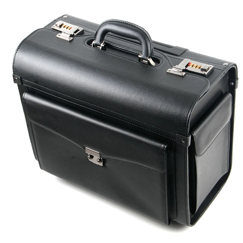 Flight Attendant Luggage Captain Cabin Trolley Suitcase Flight Luggage 16/19 Inch Men Women Pu Business Carry On Travel Suitcase