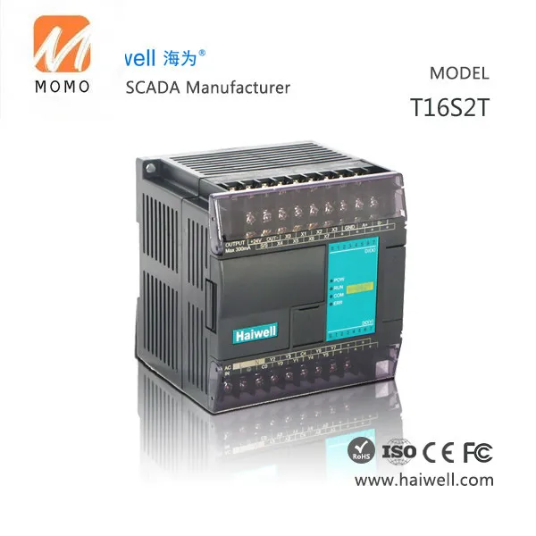 High quality high standard Haiwell T16S2T 16 points high speed PLC logic automation controller expansion original machine