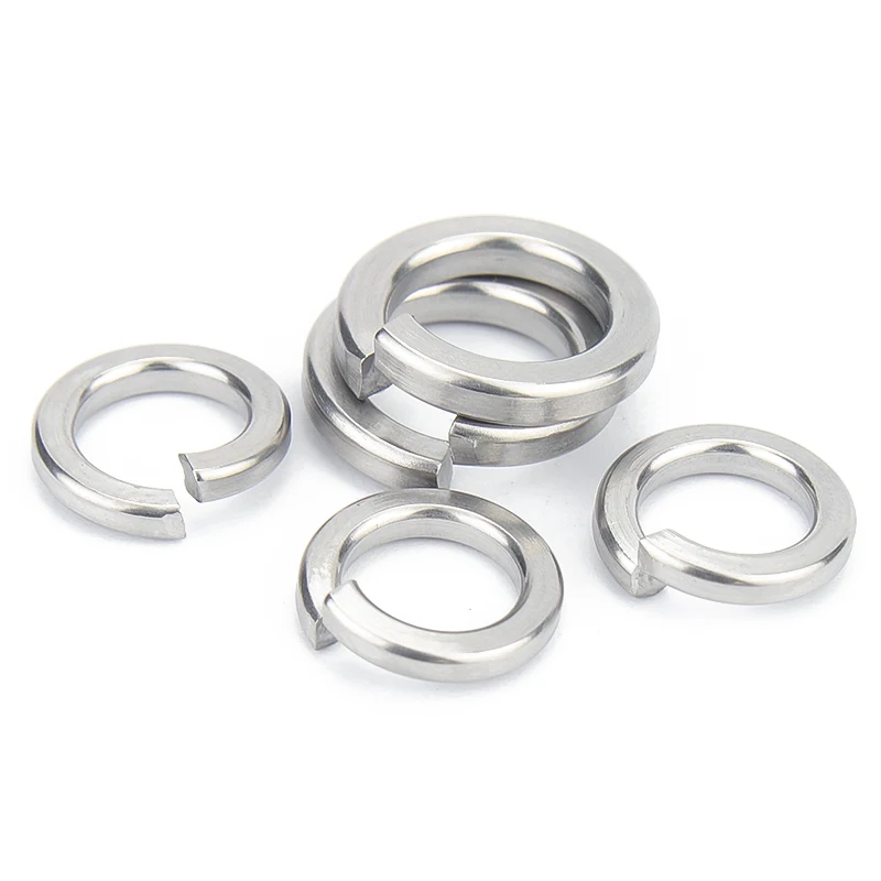 

2/5/10/50/100pcs GB93 A2 304 Stainless Steel Spring Split Lock Washer Elastic Gasket M1.6 M2 M2.5 M3 M4 M5 M6 M8 M10 M12 M16 M24