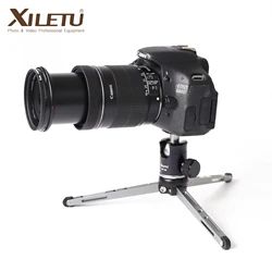 XILETU MT26+XT15 High Bearing Desktop Bracket Mini Tabletop Tripod and Ball Head For DSLR Camera Mirrorless Camera Smartphone