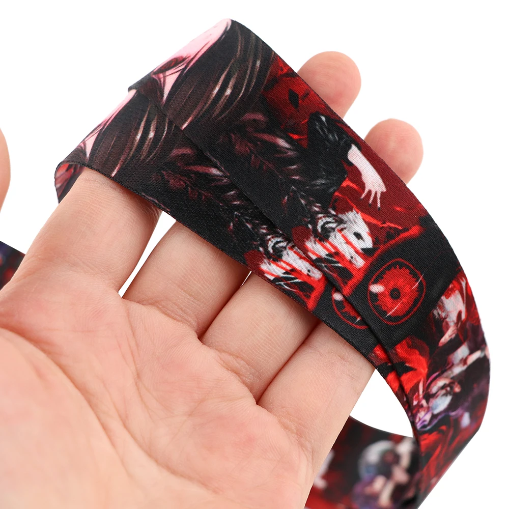 Anime Tokyo Ghoul Porta carte con cordino Studente appeso al collo Cordino per cellulare Porta carte di accesso per metropolitana