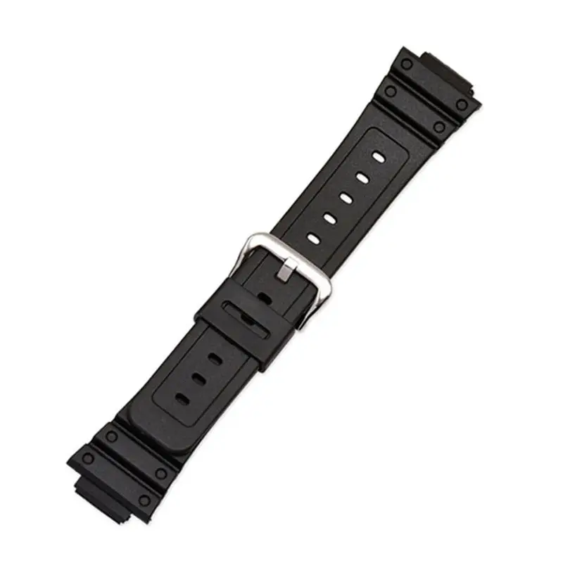 Watch Strap Band Slicone Stainless Steel Buckle Adjustable Replacement for 5600 Series  DW-5600E DW-5700 G-5600 G-5700