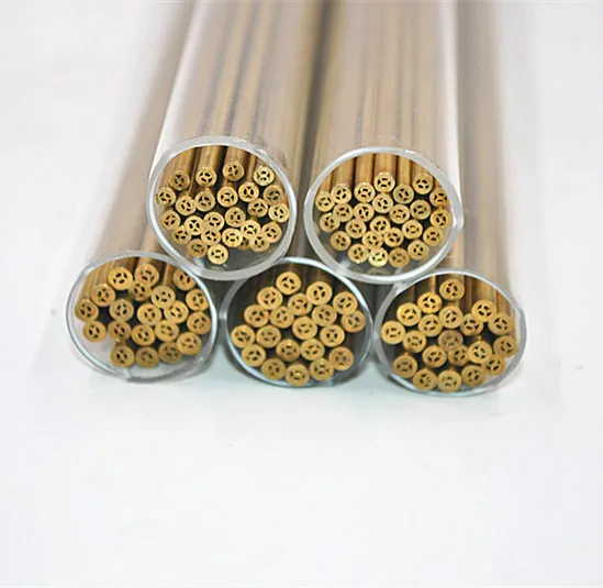 Punch electrode tube punching machine brass wire electrode 0.15 3.0 single-hole brass tube 400 mm image 2