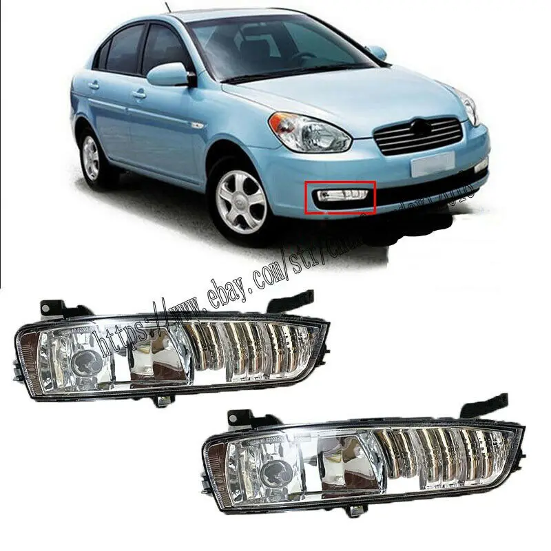 

2 шт. передний бампер автомобиля L & R туман светильник для Hyundai Accent 2006-2010