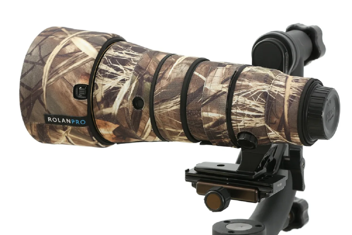 ROLANPRO เคลือบเลนส์กันน้ำสำหรับเลนส์ Nikon AF-S 500mm F5.6E PF ED VR ปลอกป้องกันเลนส์ nikon500 f5.6 ฝาครอบเลนส์กันฝน