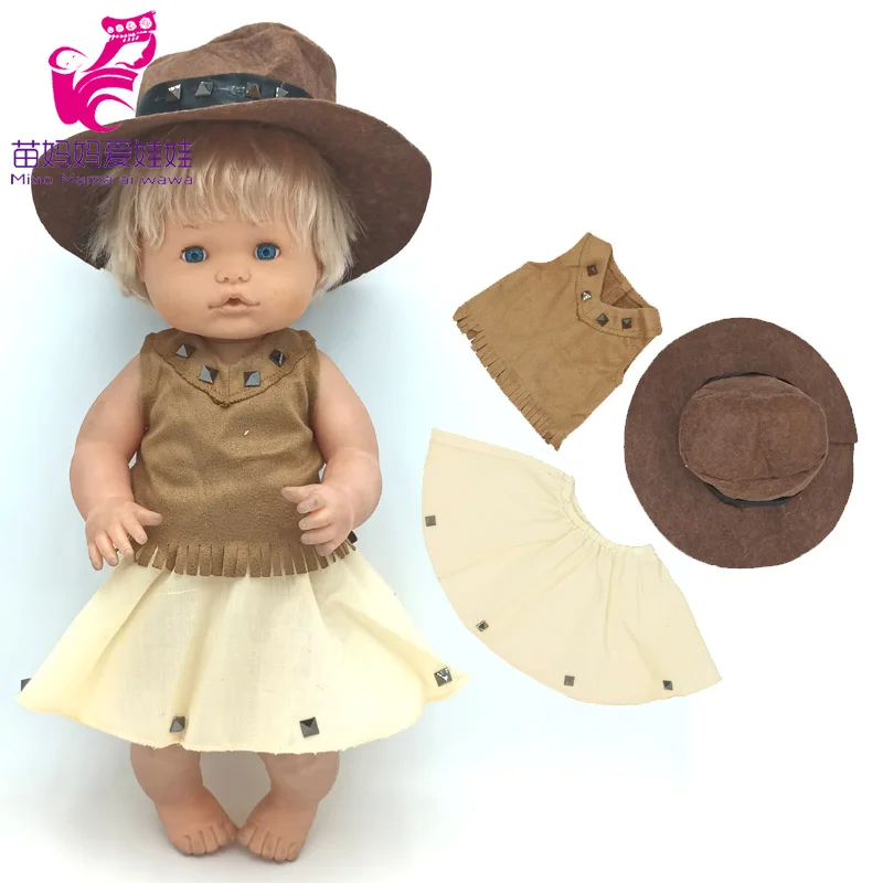 Fit 38 Cm Nenuco Doll Clothes Blue Coat Shirt Pants Ropa Y Su Hermanita Reborn Baby Doll Costumes Kids Gifts