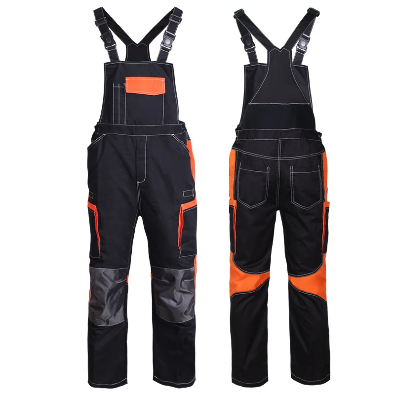 

Men’s Work Bib and Brace Overall with Multi Pockets Carpenter's Work Overall Workwear Working Uniform