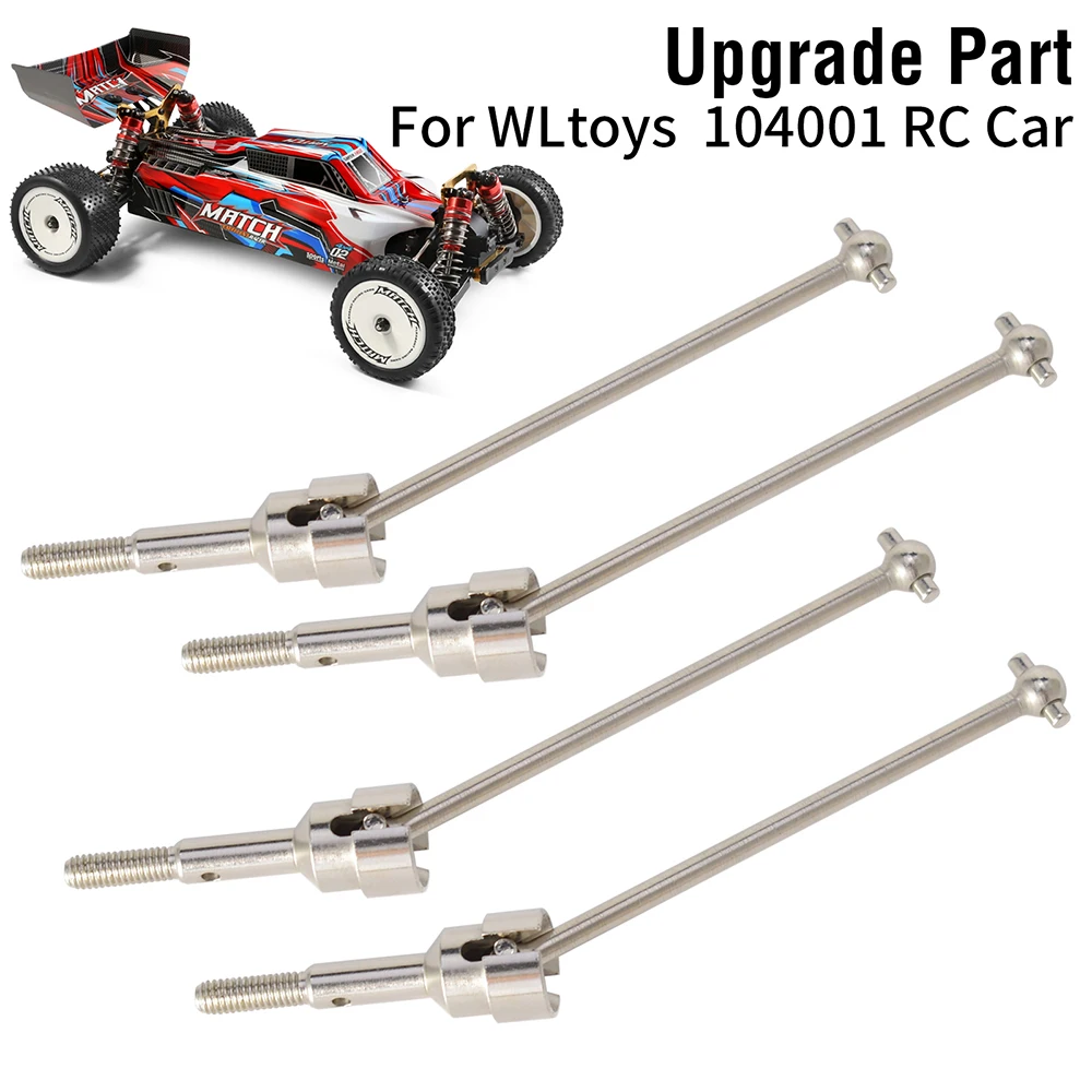 

2pcs/set Wltoys 104001 Metal Drive Shaft CVD Dogbone RC Car Modification Upgrade Part