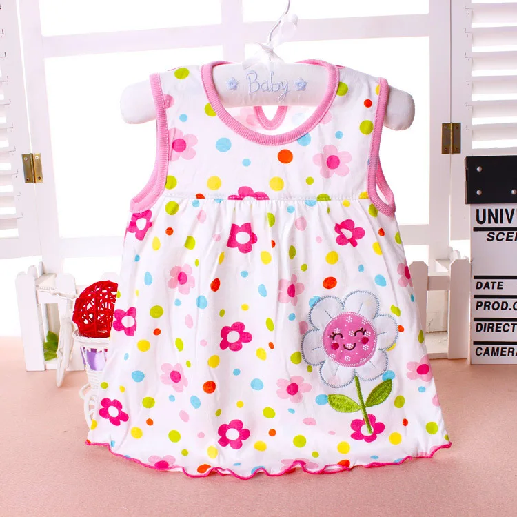 Baby Summer Dress Kids clothes girls New Year 2023 Cotton Princess Frock for Girl Clothing Printing Girls Clothes Low Price