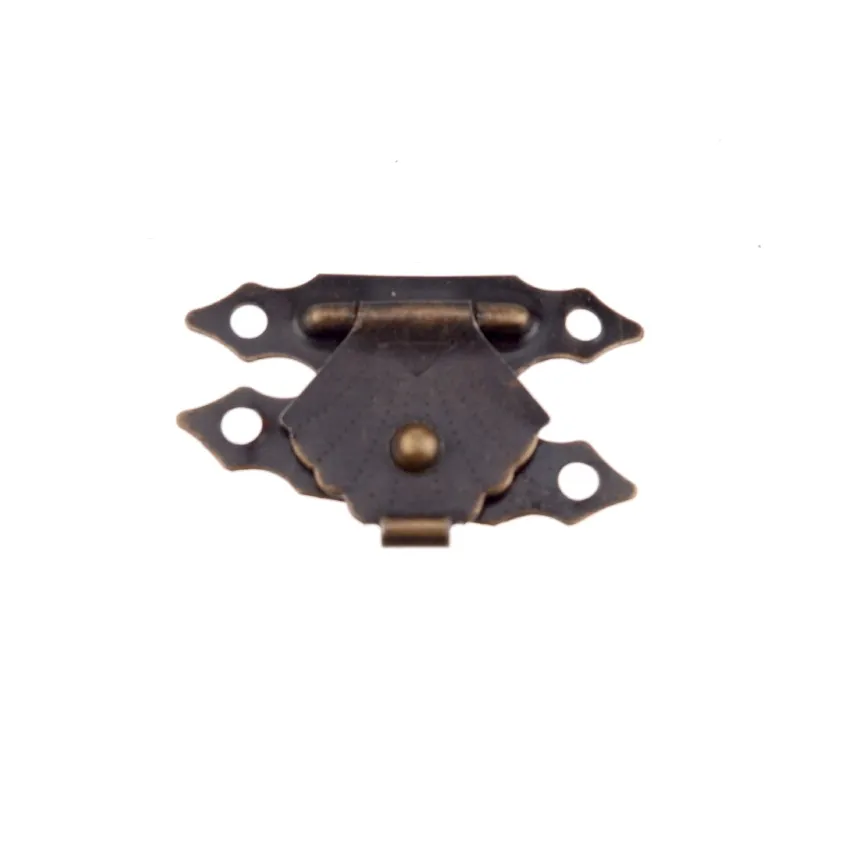5x Antique Metal Lock Decorative Hasps Hook Gift Wooden Jewelry Box Padlock With Screws For Furniture Hardware