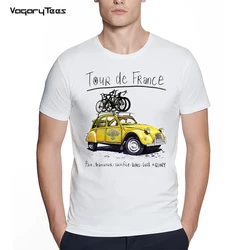 Fashion ROAD TRIP T SHIRT Riding Bicycle Cycling T-Shirt Outdoor Car Print tshirt Creative Road Bike White Hipster Man tshirt