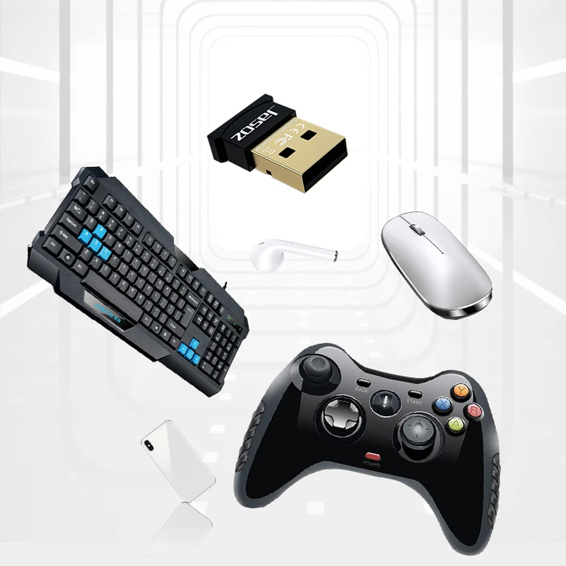 يورس USB متوافق مع بلوتوث 5.0 محول استقبال الارسال للصوت الموسيقى سماعة الكمبيوتر المحمول الهاتف المتكلم لوحة المفاتيح الماوس