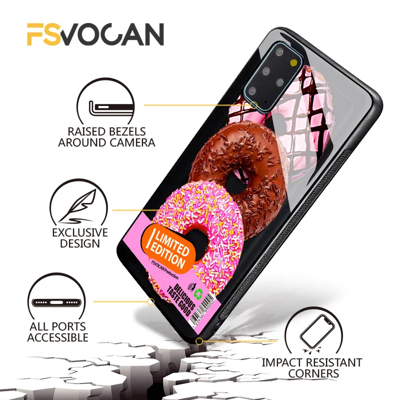 Lobster Donut Case For Samsung S23 S22 S21 S20 FE Plus S24 Ultra A54 A51 A53 A52 A21S A33 A34 A32 A35 A55 Ultra A52S Phone Cover