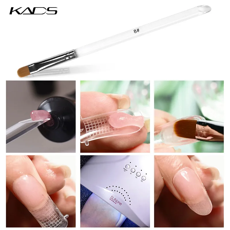 KADS Acrylic Nail Brush Manicure Round Head UV Gel Polish Pen Professional Dotting Pen Carving Tips Manicure Salon Tools