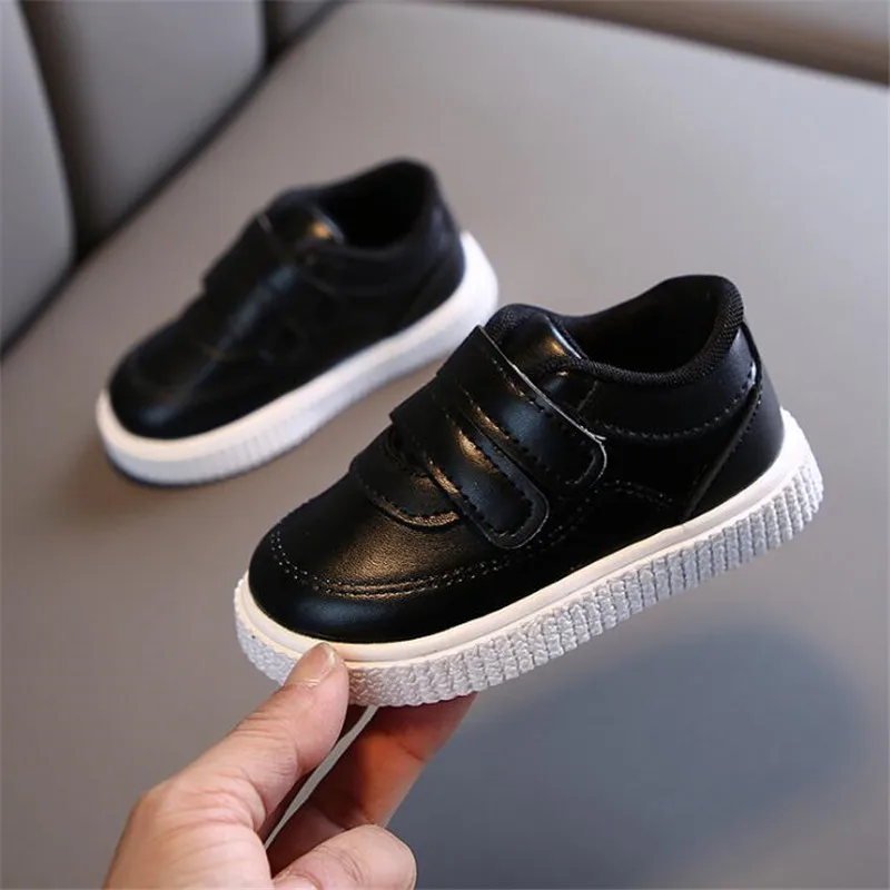 White Casual Shoes For Children Black Kids Sports Shoes Non-slip  Boy Girl Casual Sneakers