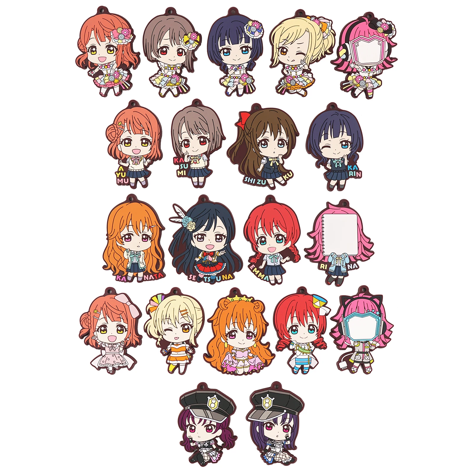 Love Live Lovelive PDP Anime Game Nijigasaki High School Idol Club PERFECT Dream Project Saint Snow Rubber Keychain