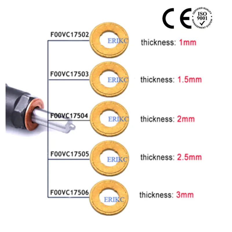 

Медная Прокладка F00VC17503 F00VC17504, насадка медная Wsher F00VC17505 F00VC17502, прокладка для инжектора общей топливной системы, сменные детали