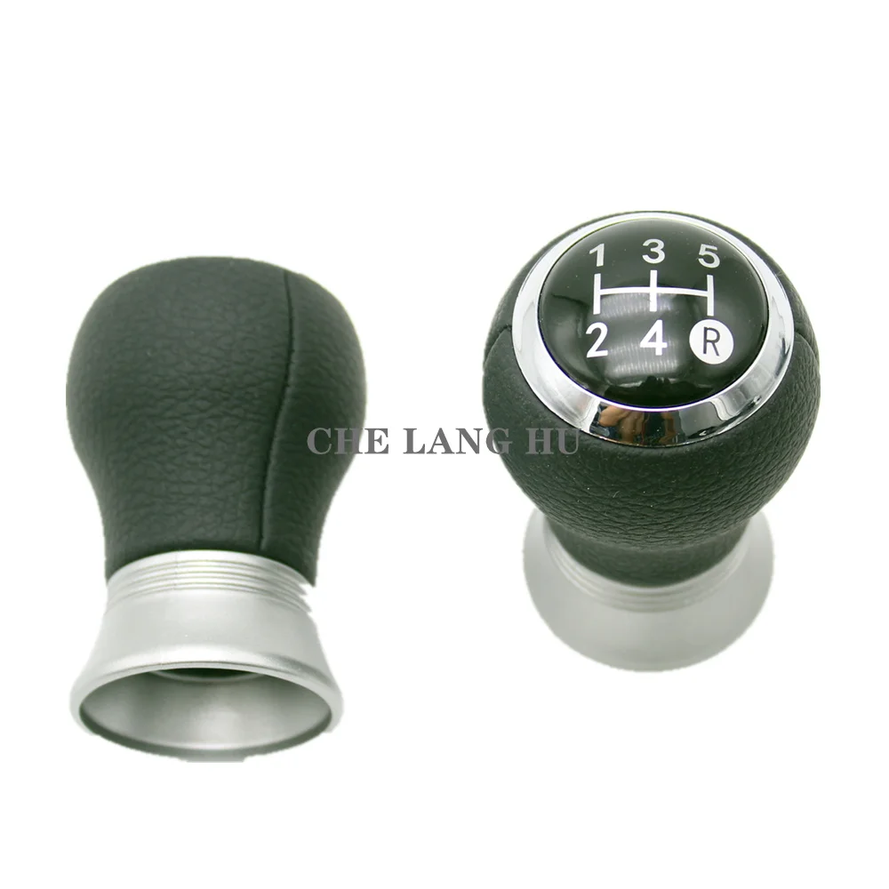 For Toyota Aygo live 2012 2013 2014 Car-styling 5 speed Gear Stick Shift Knob With Black leather Cover