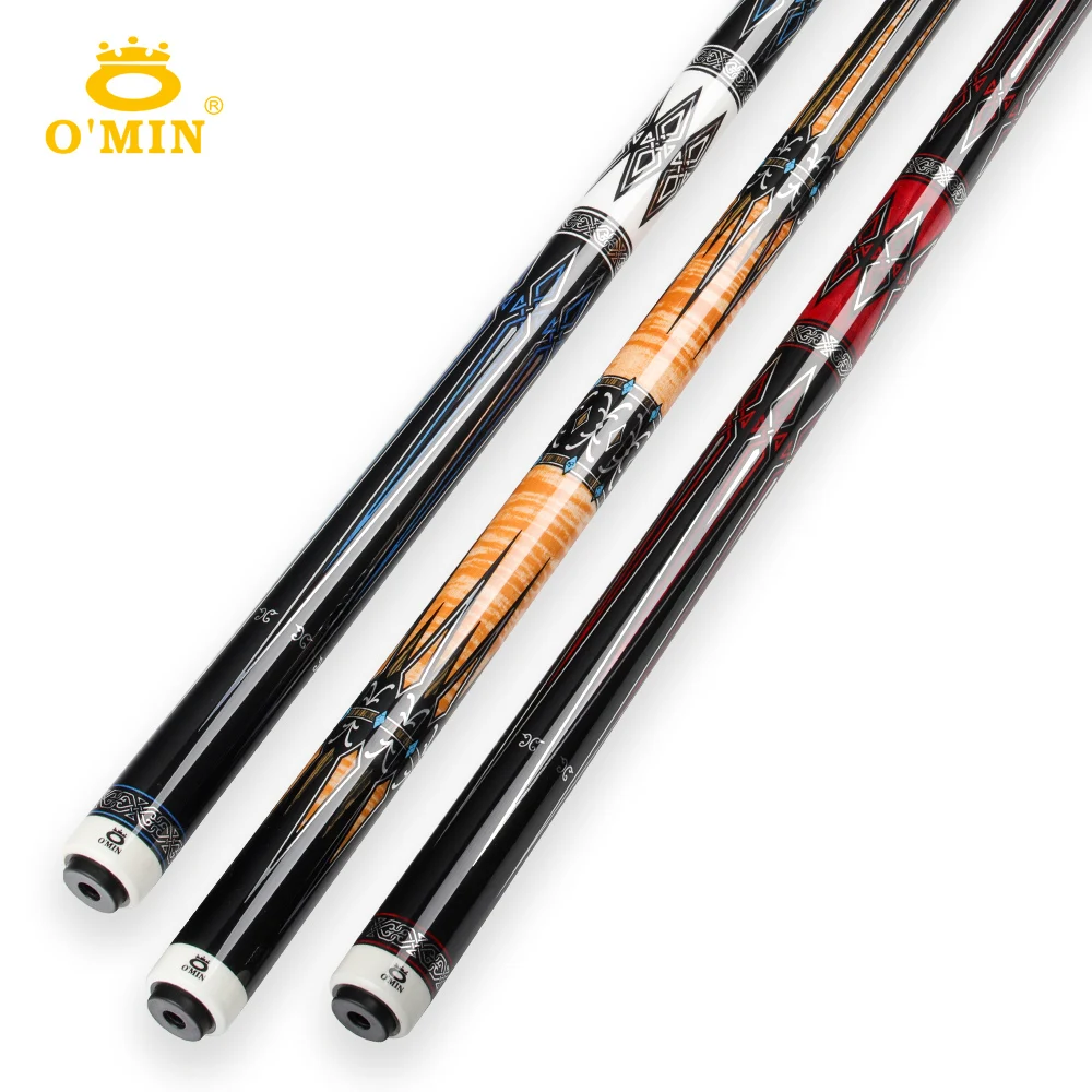 OMIN XF-A stecca da biliardo punta da 12.8mm impugnatura in pelle Premium tubo in carbonio all\'interno giunto radiale Kit sistema di peso regolabile