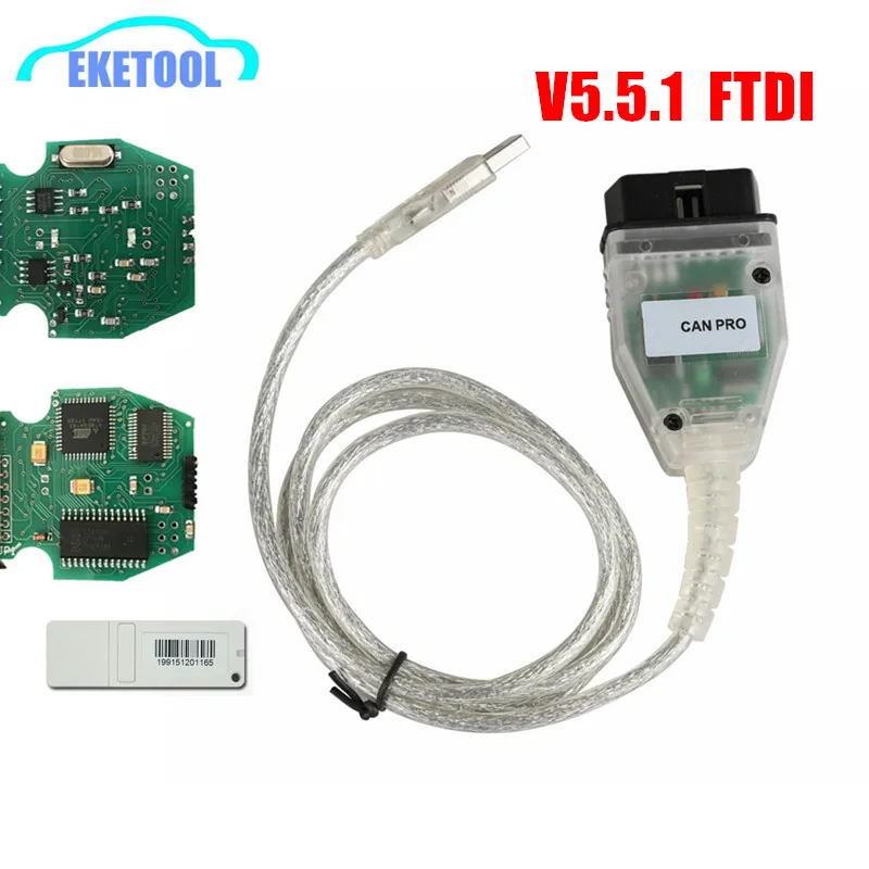 New V5.5.1 VCP OBD2 Diagnostic For VAG CAN PRO FT245RL FTDI Multi-Language Works For AUDI/VW CAN BUS K Line UDS CAN PRO