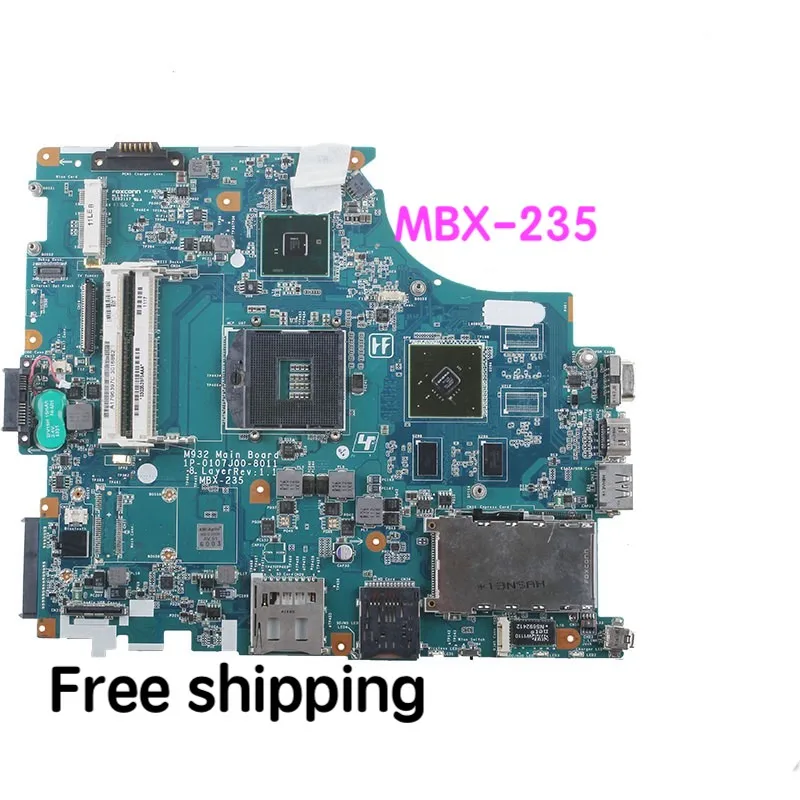 

Suitable For sony MBX-235 Laptop Motherboard MBX-235 M923 REV:1.1 1P-0107J00-8011 Mainboard 100% tested fully work