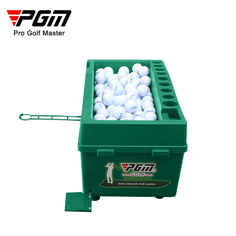 PGM Semi-automatic Golf Ball Machine ABS Material Automatic Golf Ball Dispenser Golf Clubs Holder Golf Training Service Machine