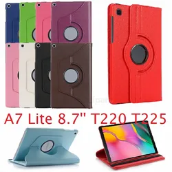 Funda inteligente de PU para Samsung Galaxy Tab A7 Lite, 8,7, 2021, T220, T225, rotación de 8,7 pulgadas, 360, T220, 8,7