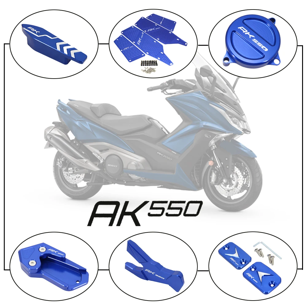 

2017-2020 For KYMCO AK550 Motorcycle Accessories Decoration Drive Shaft and Rocker Arm Cover Footboard Kickstand