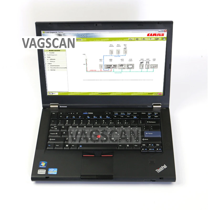 

T420 laptop for CLAAS CDS 7.3.4 CLAAS DIAGNOSTIC KIT (CANUSB) (CLAAS Diagnostic System)