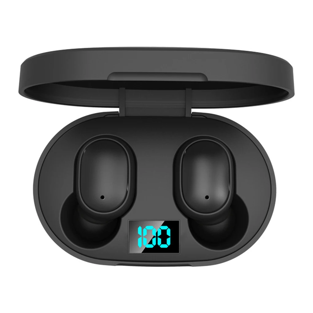 Bluetooth-compatibility Earbud Noise Canceling In Ear Stereo Sound Portable Charging Box Earphone Handsfree Play Sports