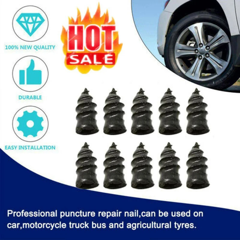 1PC Vacuum Tyre Repair Nails Tubeless Tyre Repair Rubber Nails Kit Fast Tool Self Tire Repair Tools