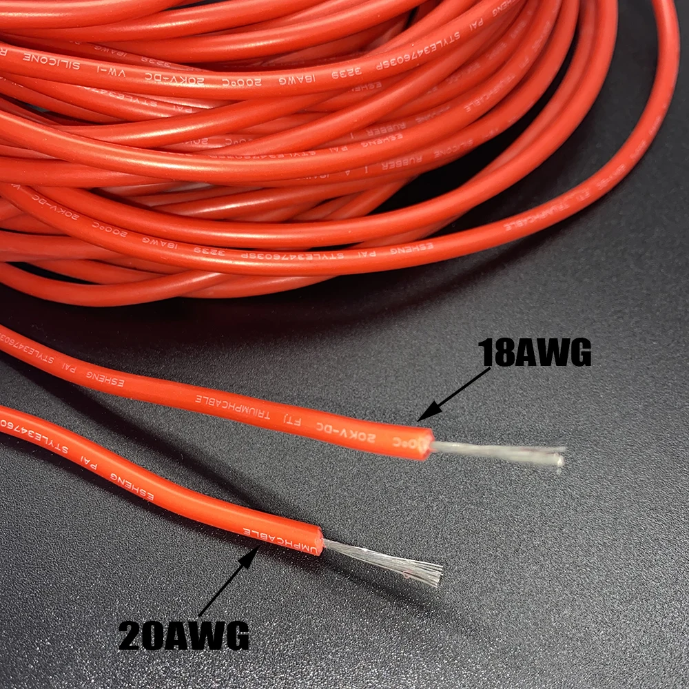 PVC Tinned Copper Silicone Wire 16 AWG Wire Insulated wire 16 AWM Super Soft High Temperature Wire 3KV 2.5MM