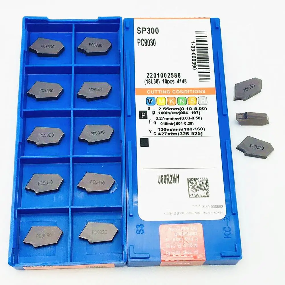 Tornio Strumento SP300 NC3020 NC3030 PC9030 Carburo di Scanalare Inserto di Fresatura Strumento di Tornitura CNC Inserto In Acciaio Inox SP 300