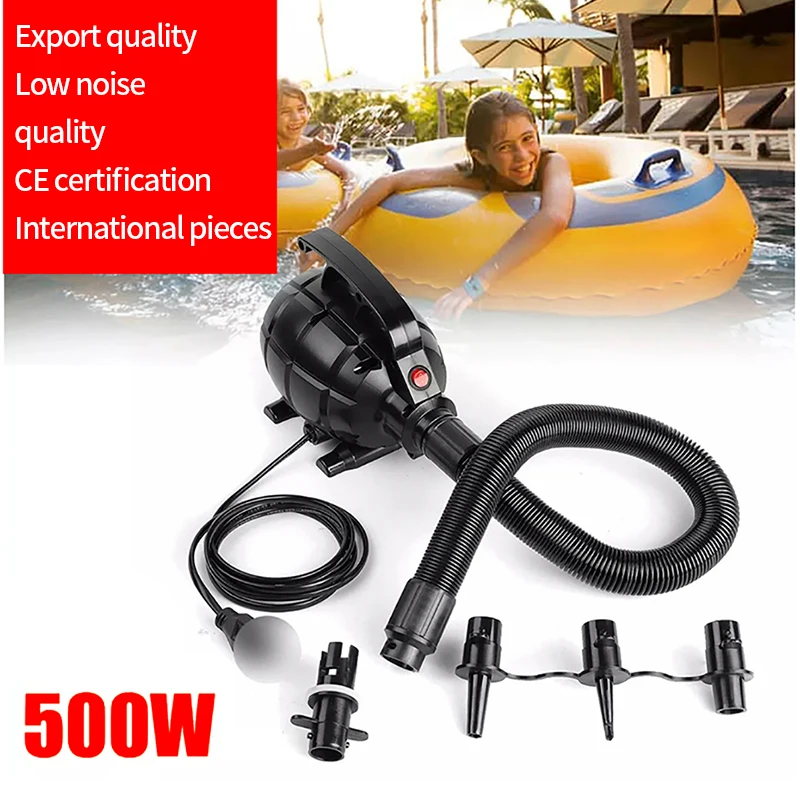 220V Portable Electric Inflatable Pump For Hovercraft swimming ring basketball EU Plug Compressor Electric Air Pump