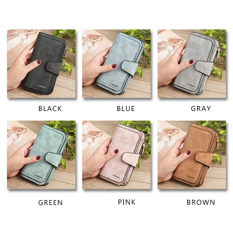 Hot Sale Ladies Retro Wallet Women Simple Fashion Wallets Purse Multiple Slots PU Long Design Wallet New Cartera Mujer