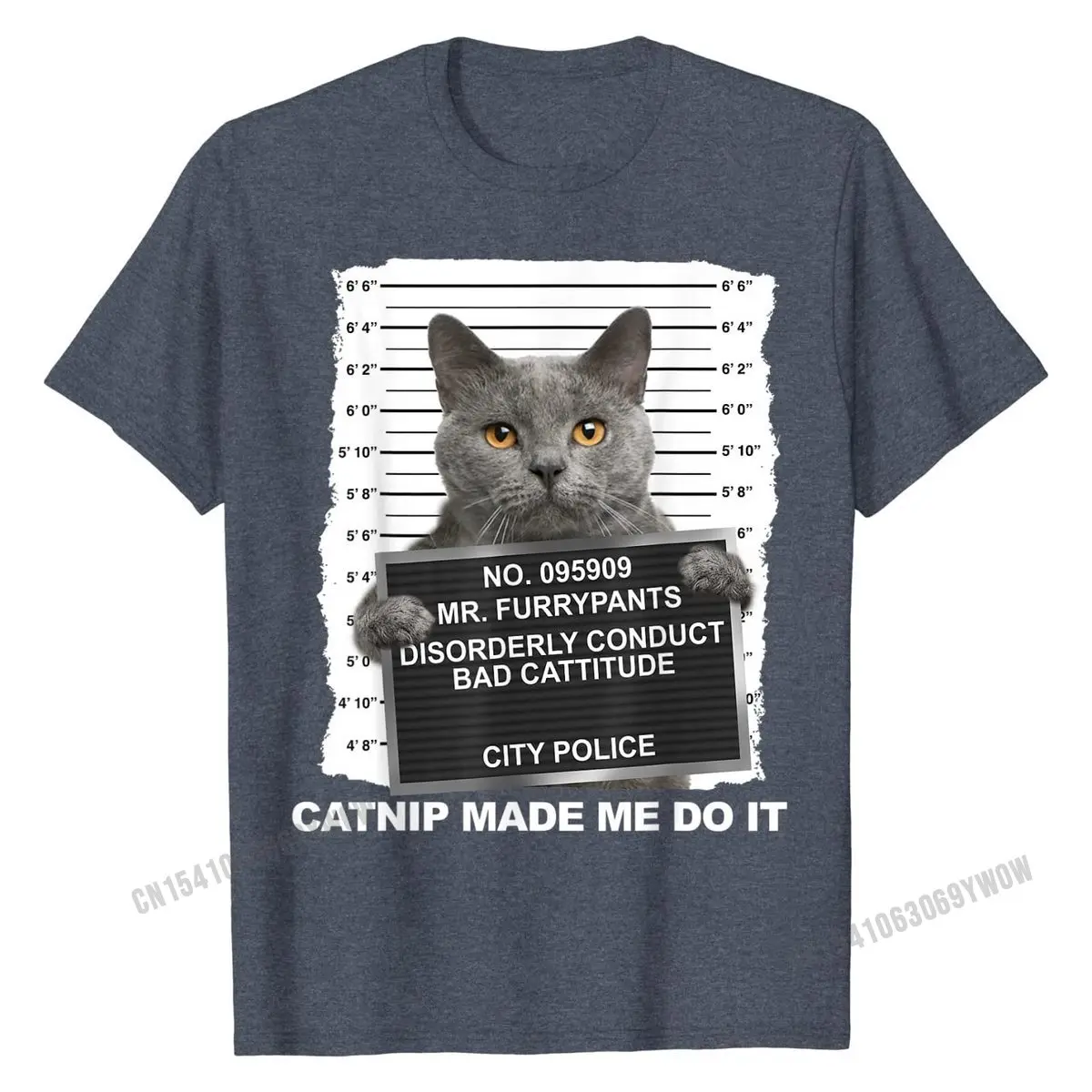 Catnip Made Me Do It Funny Cat Tee T-Shirt Cotton Camisa Tops T Shirt Fashionable Men Top T-shirts Cool