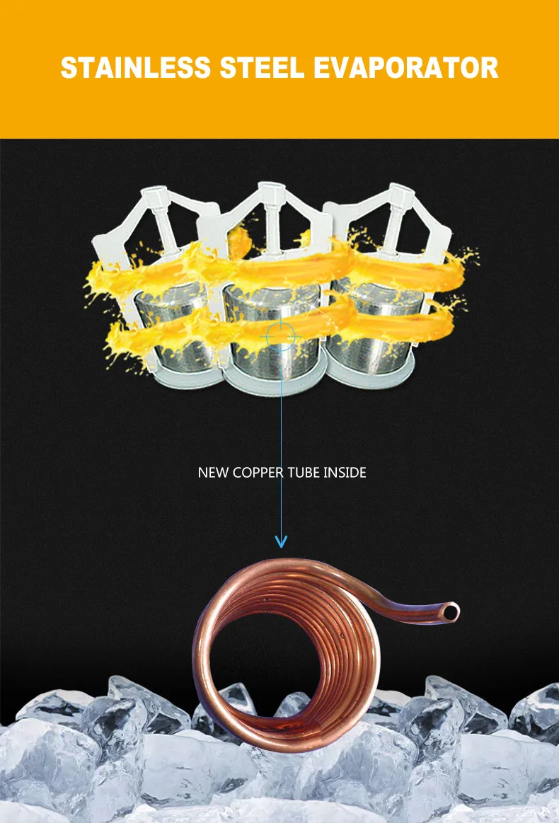 Macchina per bevande calde e fredde commerciale macchina automatica per bere a freddo a due cilindri macchina per spremiagrumi per tè al latte attrezzatura per stallo