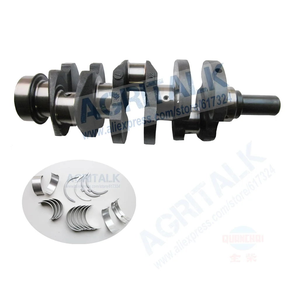 

QC385T crankshaft with bearing set for Foton Lovol FT244 / FT254 with Quanchai QC385T, part number: 2308500500300