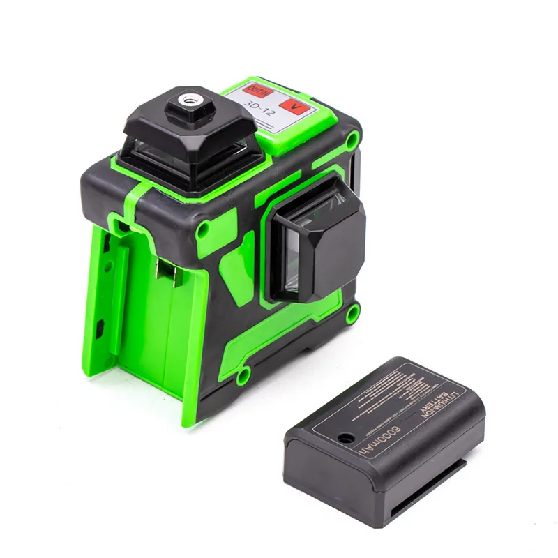 Laser Level 12 Lines 3D Self-Leveling 360 Horizontal And Vertical Cross Super Powerful Green Laser Beam Line