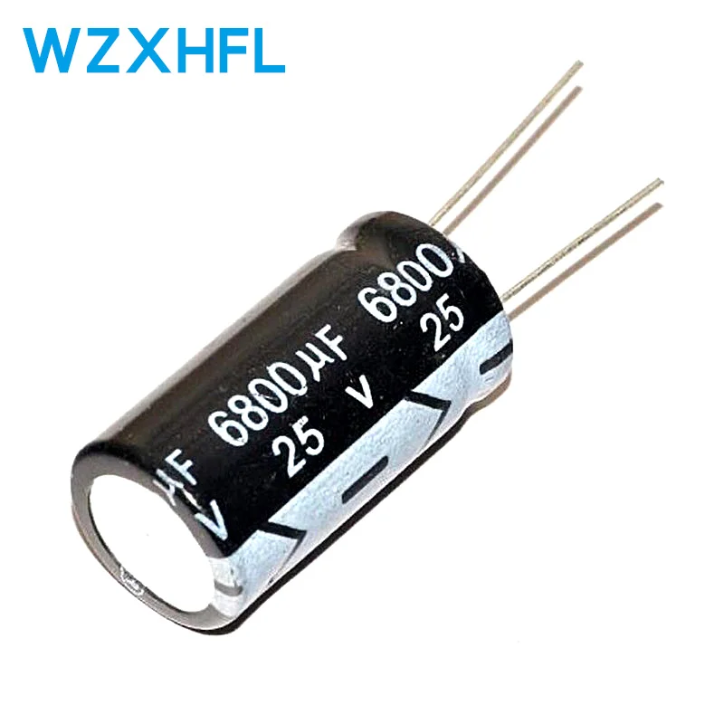 5pcs 6800uF 25V 6800MFD 25Volt 16*30mm Aluminum Electrolytic Capacitor Radial 6800mf25v 6800uf25v 25v6800mf 25v6800uf