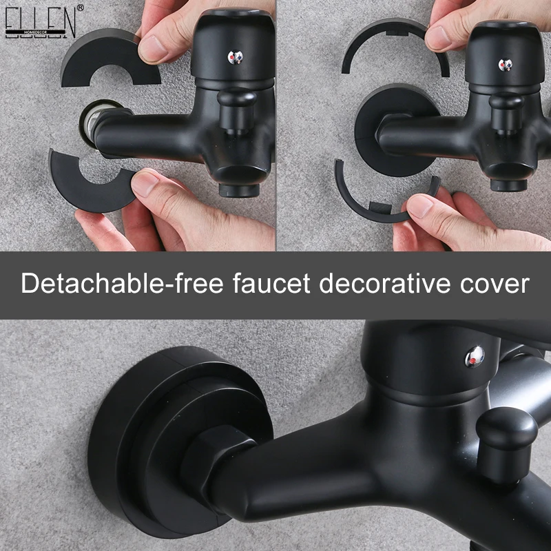 

ELLEN Bath Faucet Cover Replace Disassembly-free Round Decorative Cover EL8