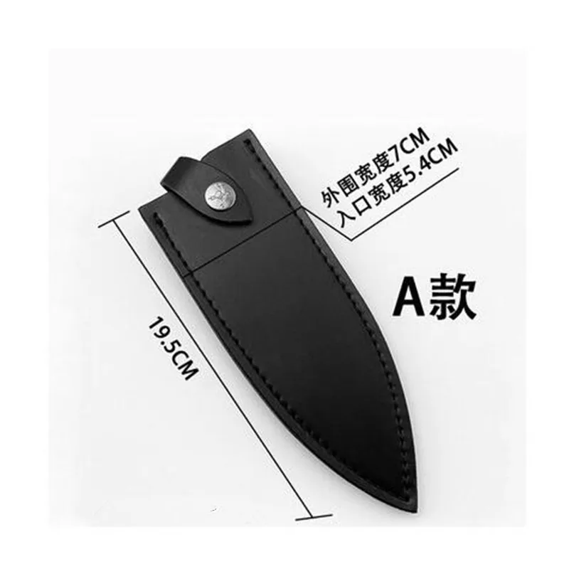 Knife Sheath Cover Case Leather Scabbard Chef Knives Sheath Edge Guard Protective Covers Butcher Kitchen