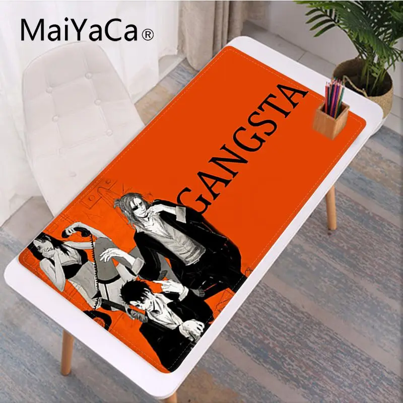 MaiYaCa Gangsta anime6 High Quality Customized laptop Gaming mouse pad Size for CSGO Game Player Desktop PC Computer Laptop